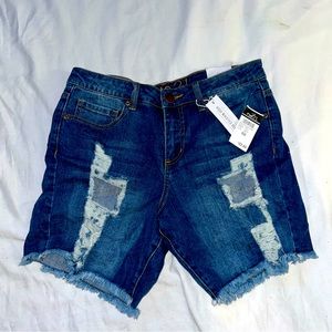 Rue 21 High Waisted Bermuda Jean Shorts